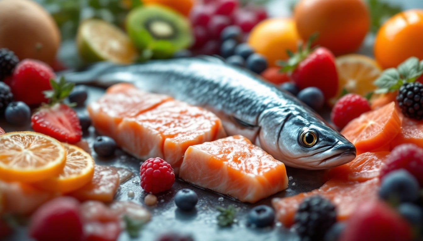 Comment les poissons gras et les fruits colorés aident notre peau