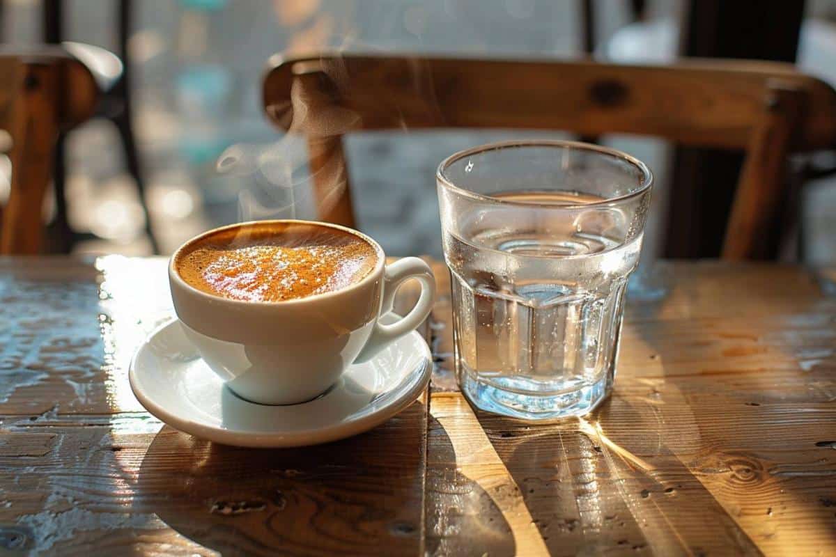 Pourquoi un verre d'eau est toujours servi avec le café ? Découvrez les raisons surprenantes