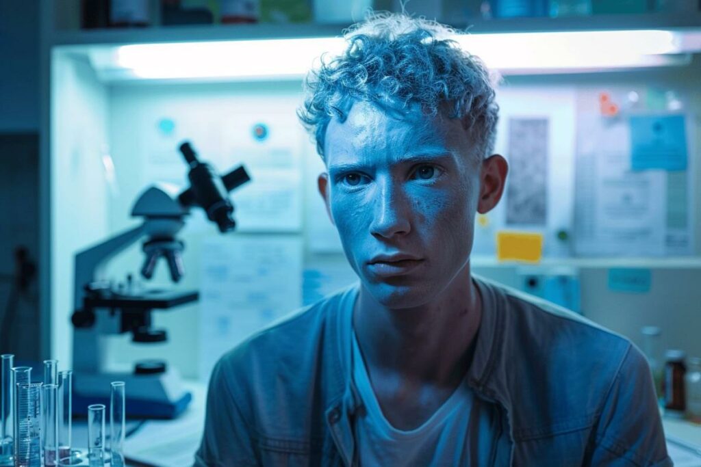 La peau d'un homme devient grise : découvrez l'argyrie, une maladie mystérieuse et rare