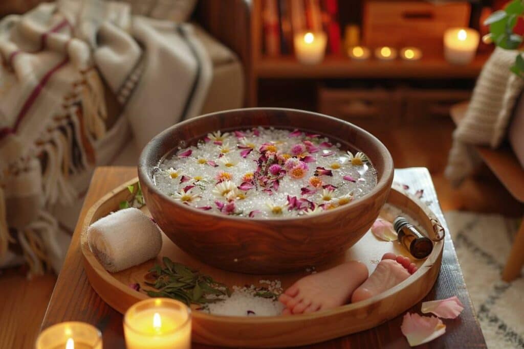 Bain de pieds maison : 5 recettes naturelles et relaxantes à préparer facilement chez soi